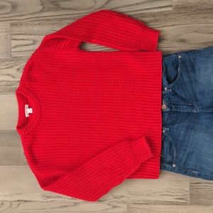 Joe Fresh, Jillian Harris, Apres Ski Chunky Knit sweater, Red, Size Medium